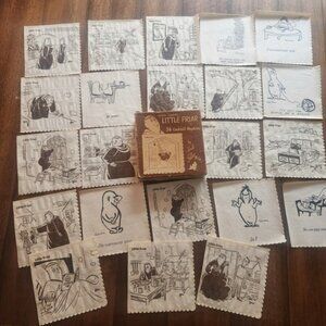 1950s Little Friar Cocktail Napkins Hal Sherman religious humor I'm watching you